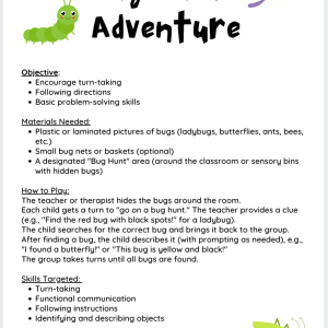 Bug Life Activity Bundle for Early Learners: Circle Time, Coloring Pages, Tracing Worksheets & Matching Games